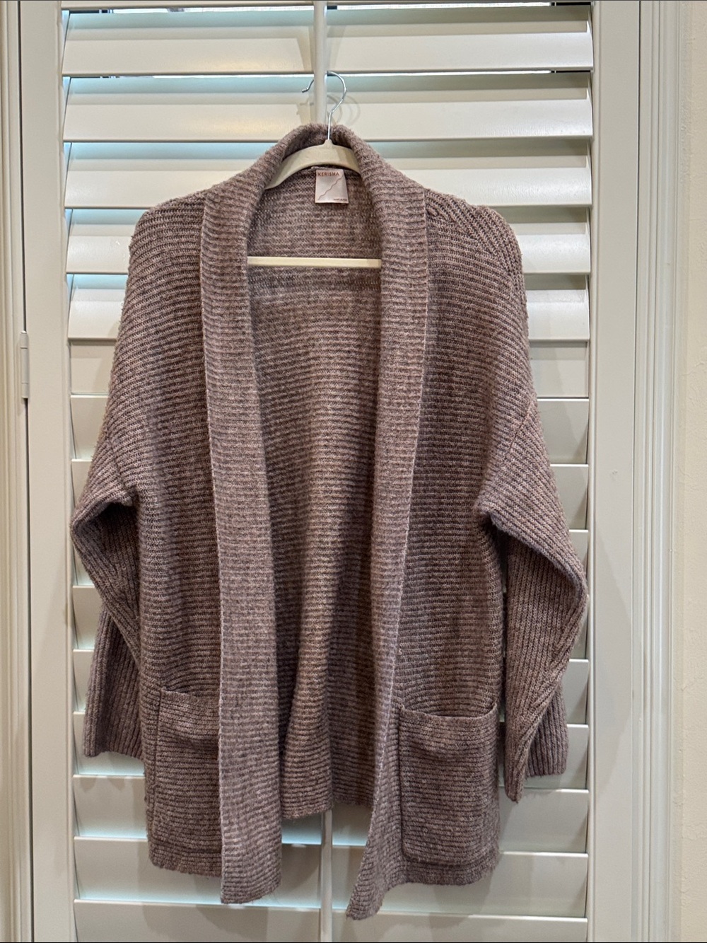 Kerisma Open-Front Ribbed Cardigan
